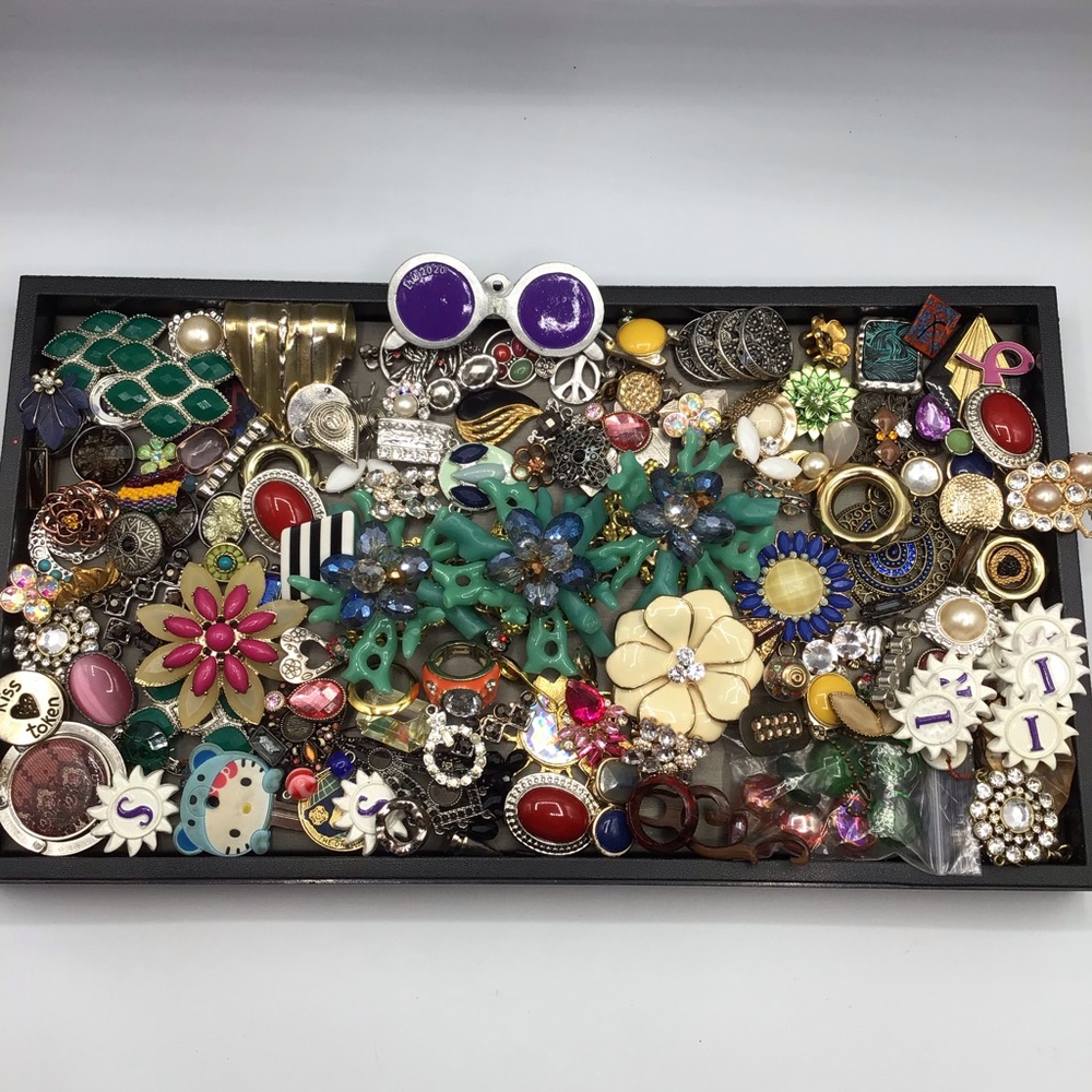 Crafting Jewelry Junk Jewelry Junk Drawer Over 2 lbs Bundle H